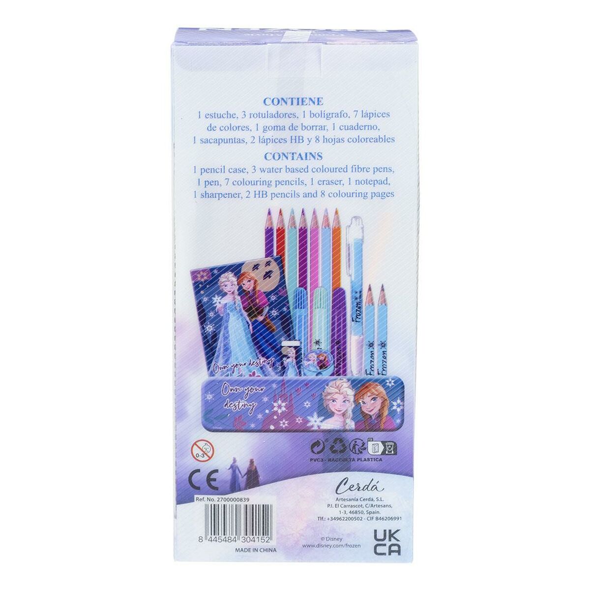 Set de Papetărie Frozen 24 Dalys Mėlyna